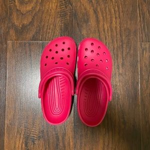 pink crocs